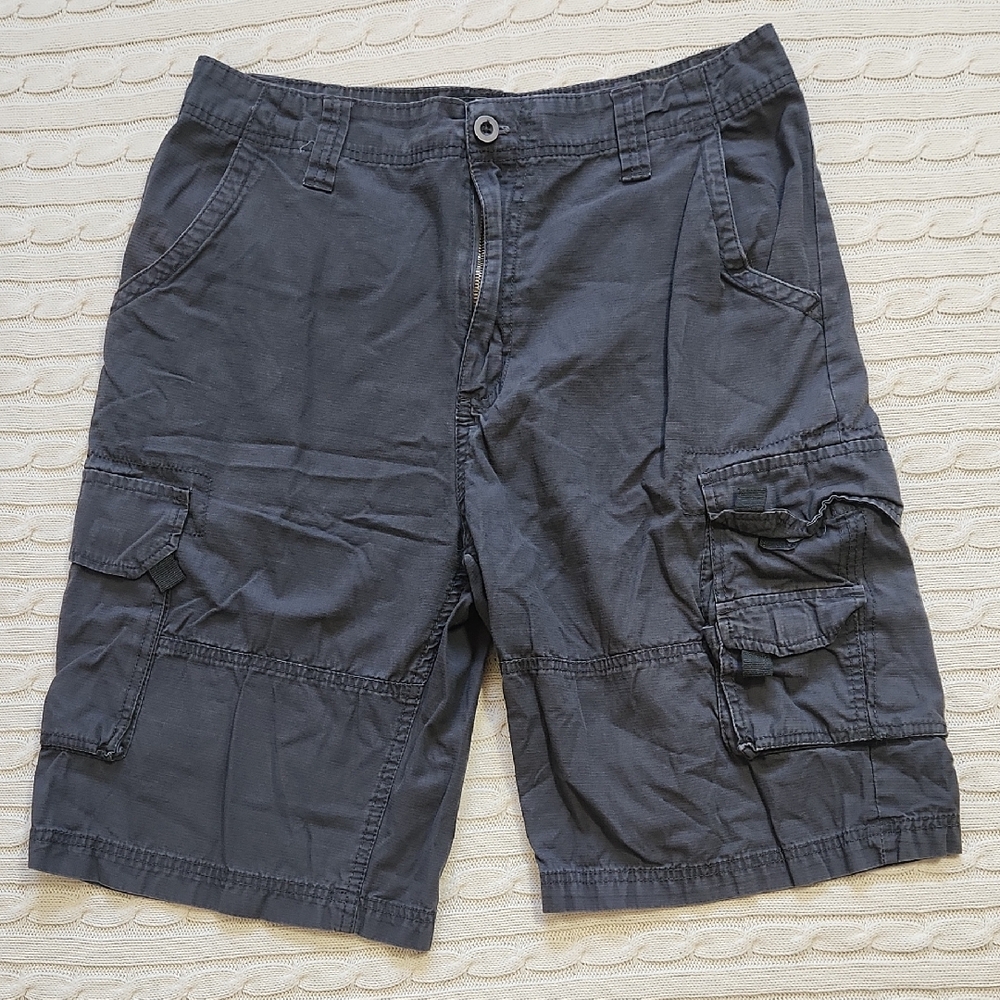 Beverly Hills Polo Club Gray Cargo Shorts with Relaxed Fit